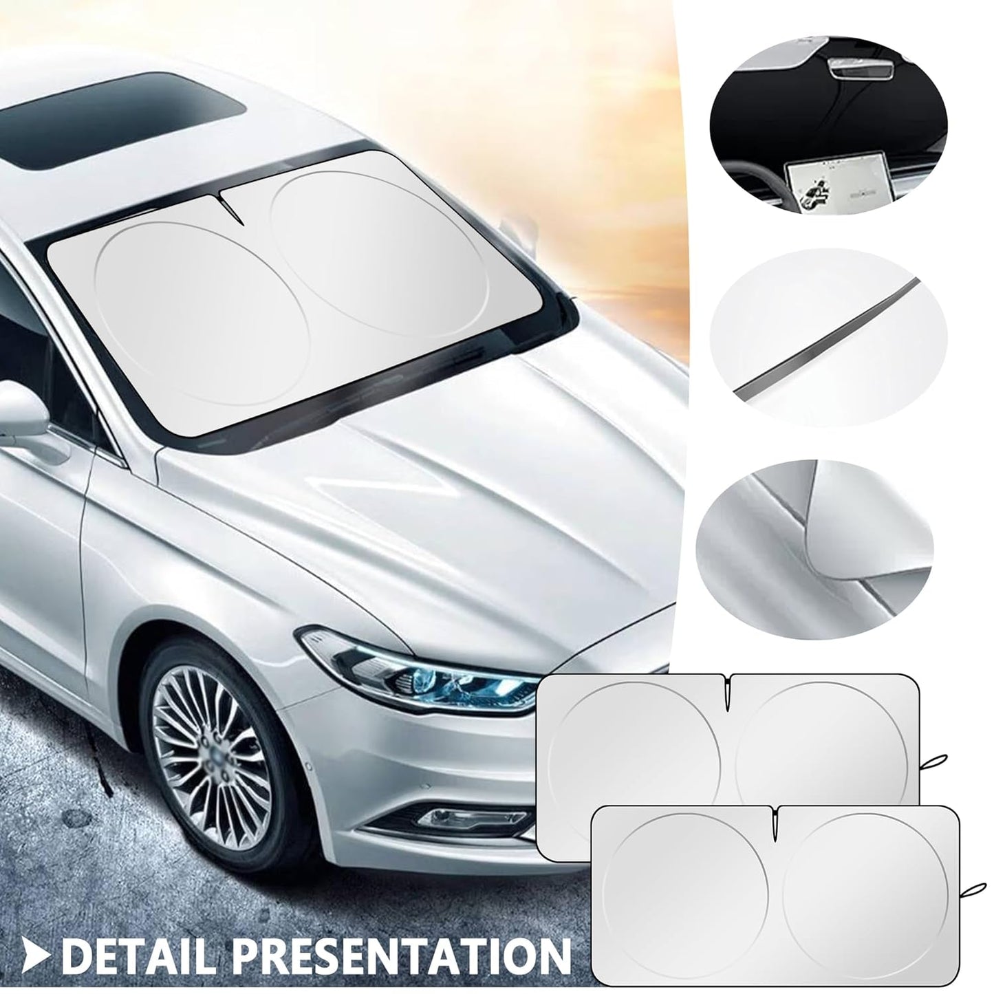 ShadeSmart Titanium Car Sun Shade