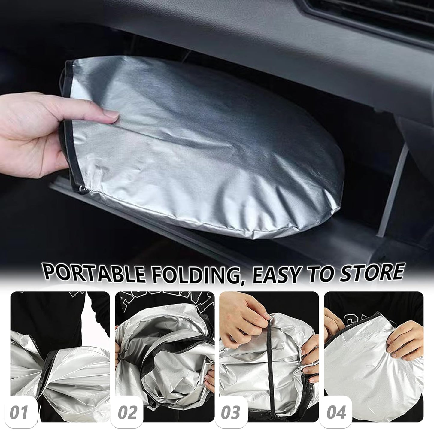 ShadeSmart Titanium Car Sun Shade